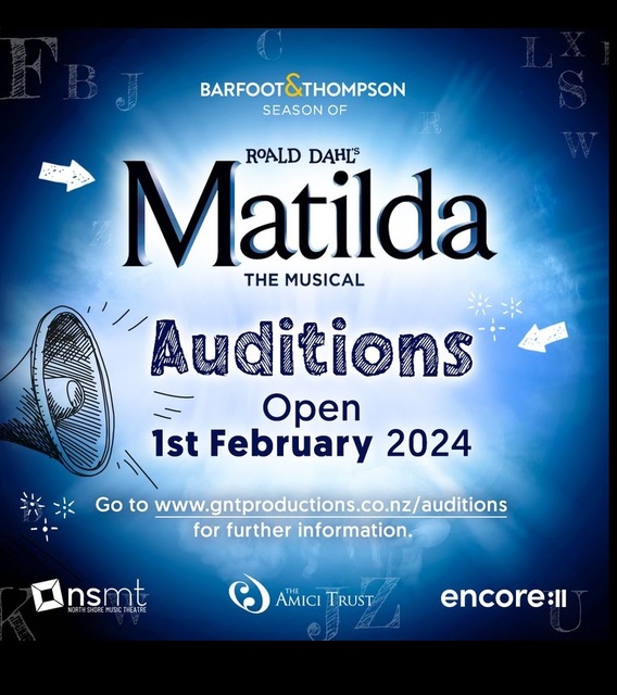 Matilda - Audition bookings open 1 Feb